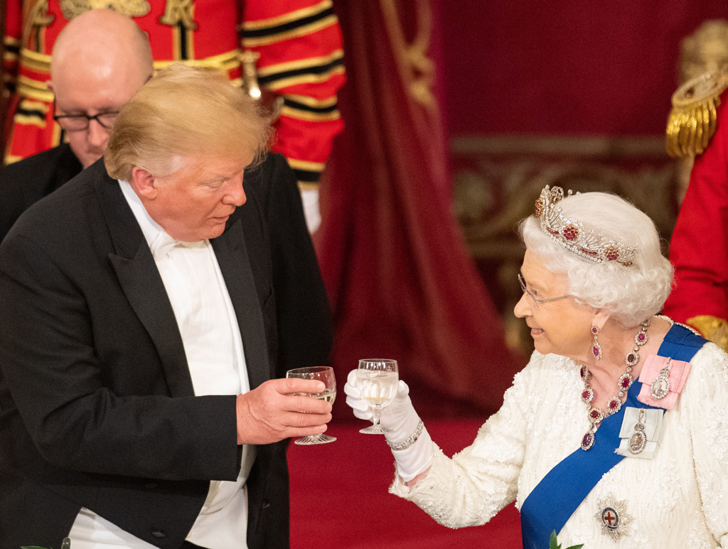 Donald Trump, Queen Elizabeth II, State Banquet at Buckingham Palace